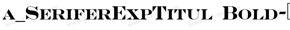 a_SeriferExpTitul Bold字体转换